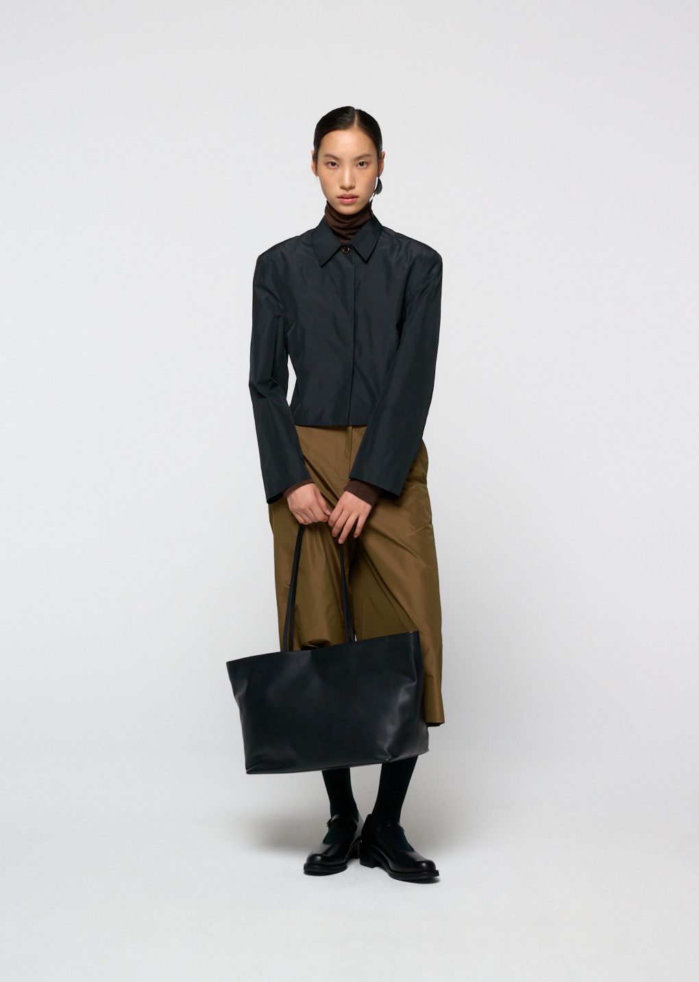 Amomento - Silk taffeta jacket (Black) product image 5 | TRAB K-Fashion Australia