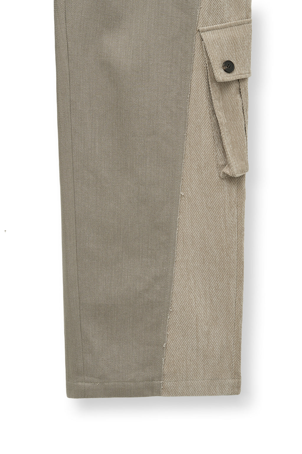 Matin Kim - Big Pocket Two Tone Wide Pants (Beige) product image 5 | TRAB K-Fashion Australia