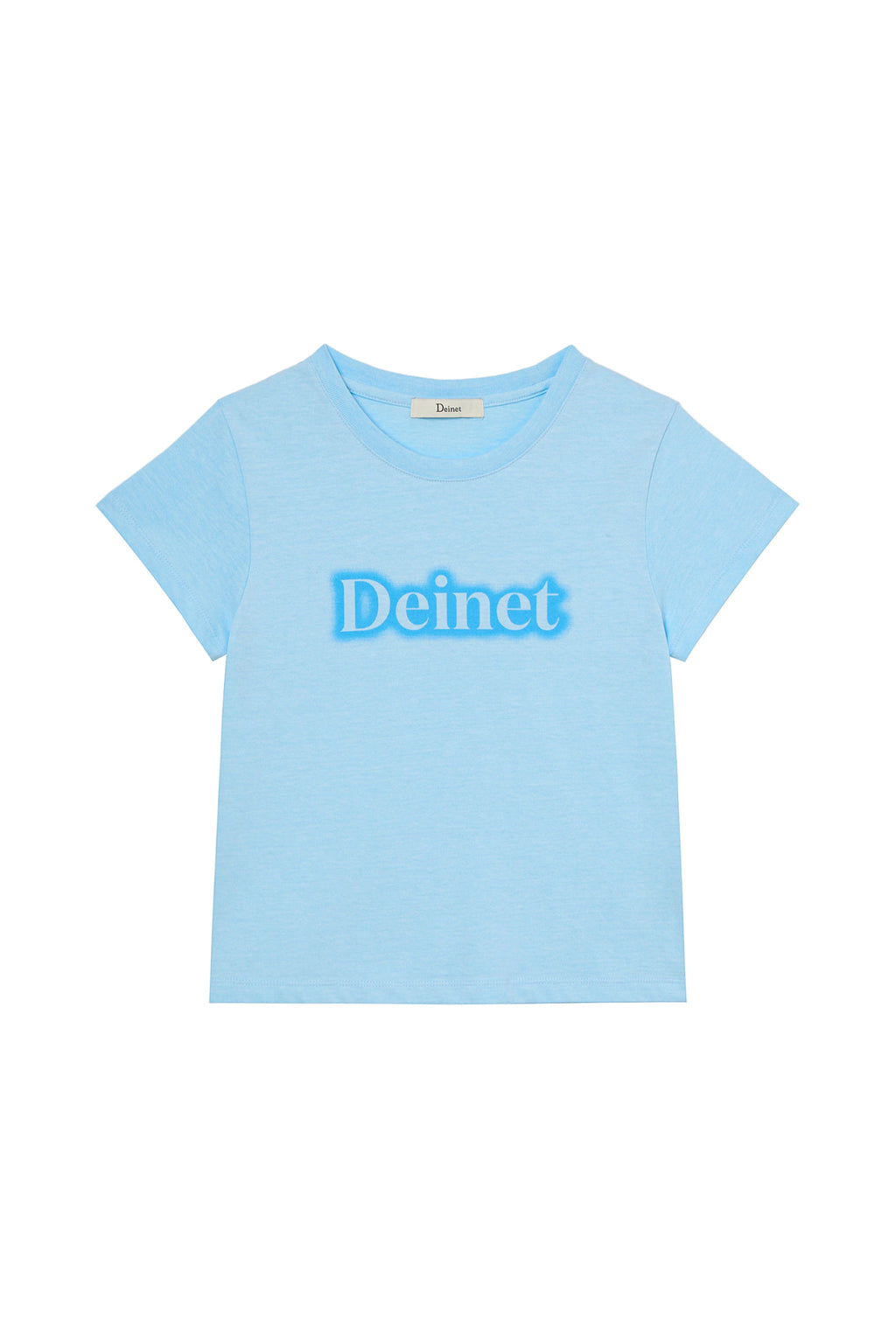 Deinet - Spray Logo Pigment T-Shirt (Sky Blue) product image 1 | TRAB K-Fashion Australia
