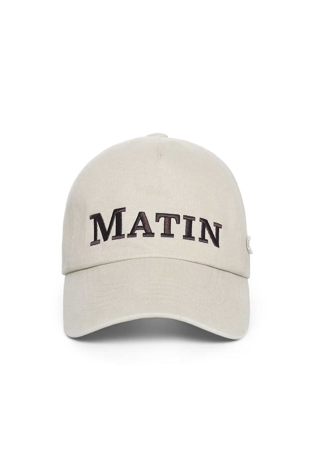 Matin Kim - Matin Flat Crown Ball Cap (Beige) product image 1 | TRAB K-Fashion Australia