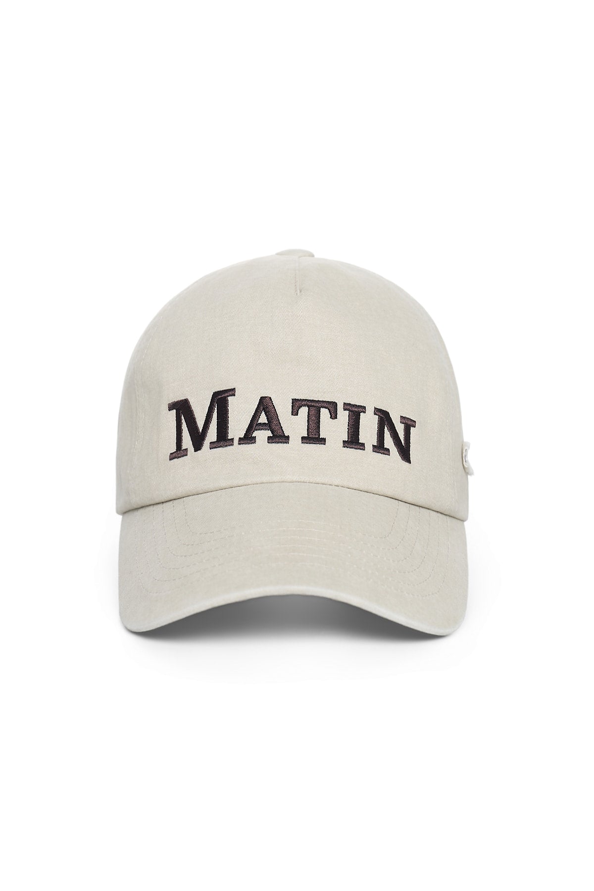 Matin Kim - Matin Flat Crown Ball Cap (Beige) product image 1 | TRAB K-Fashion Australia