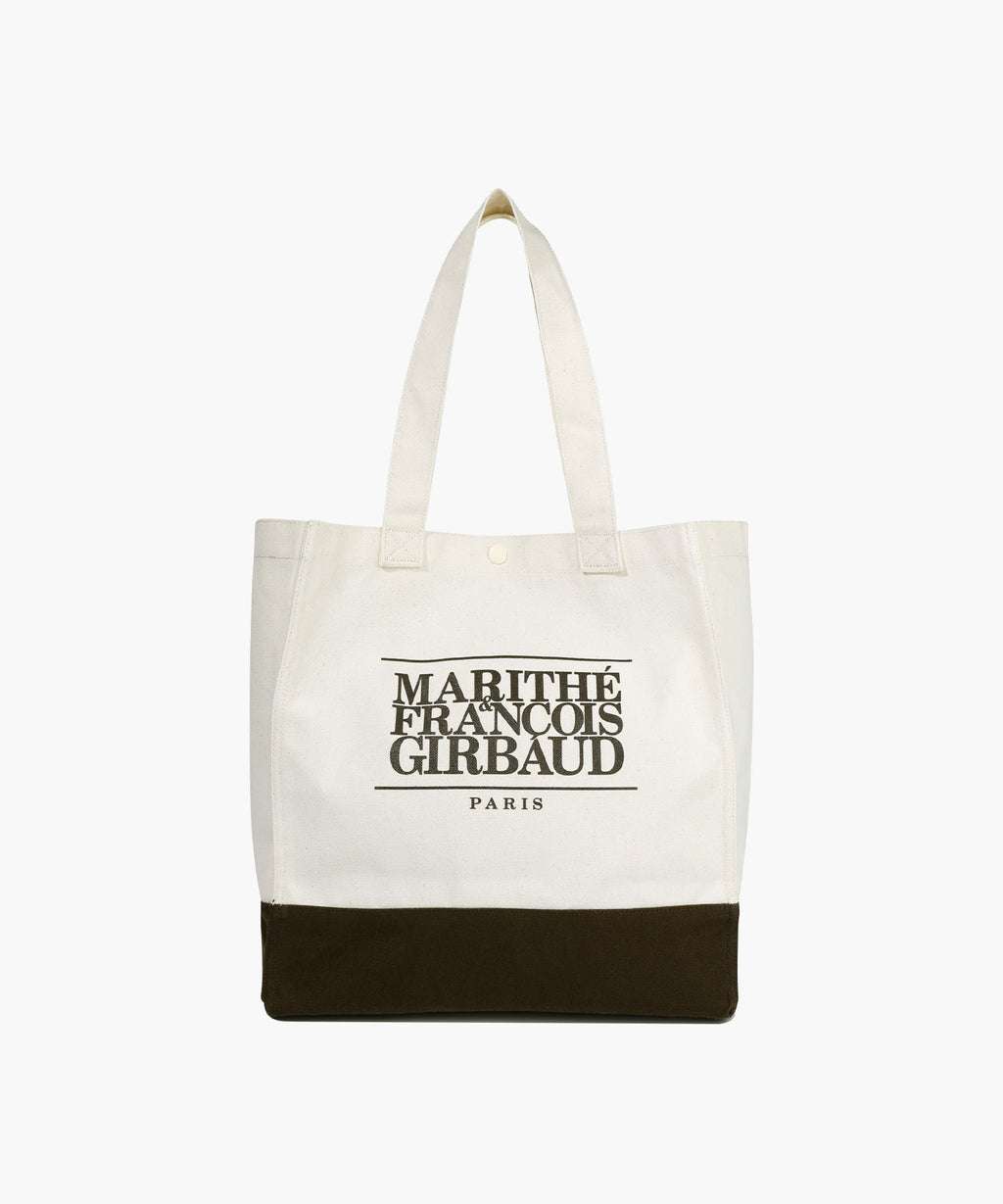 Marithe & Francois Girbaud - Classic Logo Big Shopper Bag (Natural) product image 1 | TRAB K-Fashion Australia