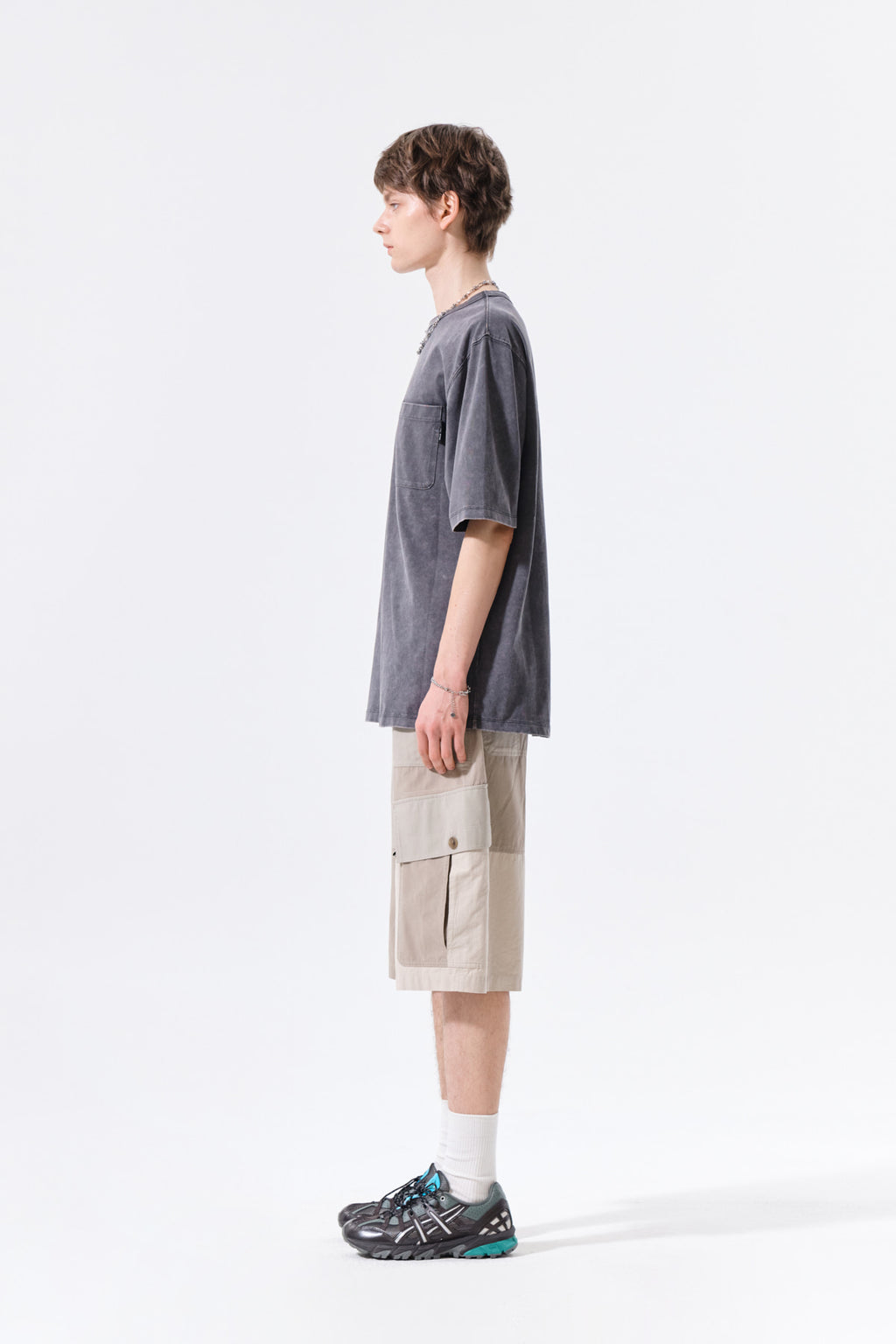 Matin Kim - Vintage Washed Pocket Top (Charcoal) product image 7 | TRAB K-Fashion Australia