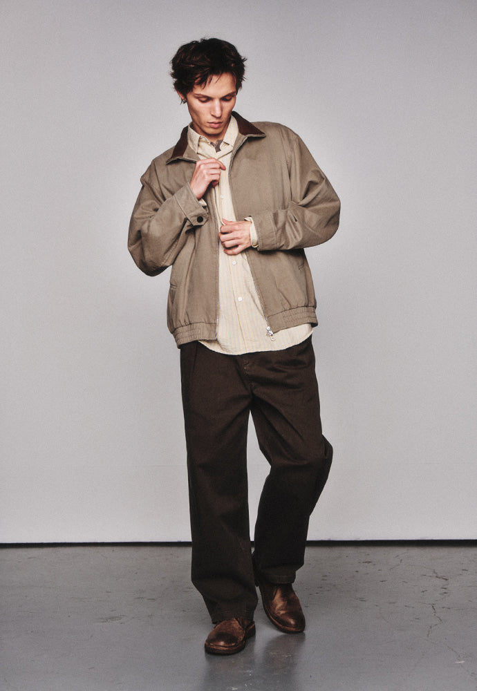 Art if acts - Washed Leather Collar Jacket (Beige) product image 4 | TRAB K-Fashion Australia