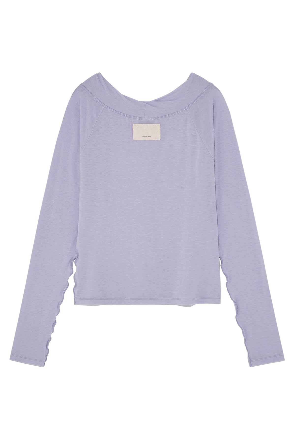 Matin Kim - Wide Neck Raglan Long Sleeve (Lilac) product image 2 | TRAB K-Fashion Australia