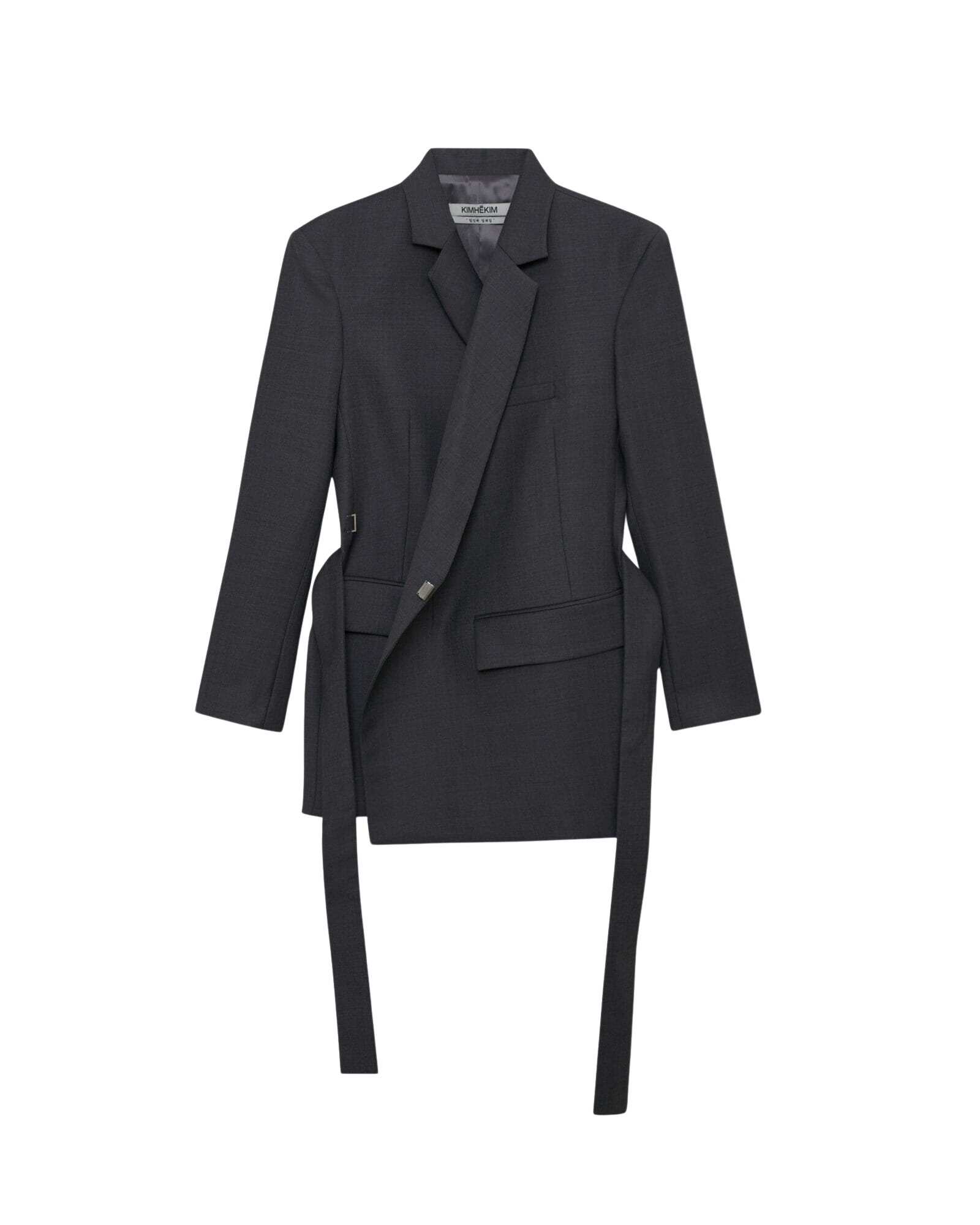 Kimhe Kim - Id Double-Breasted Blazer (Grey) product image 8 | TRAB K-Fashion Australia