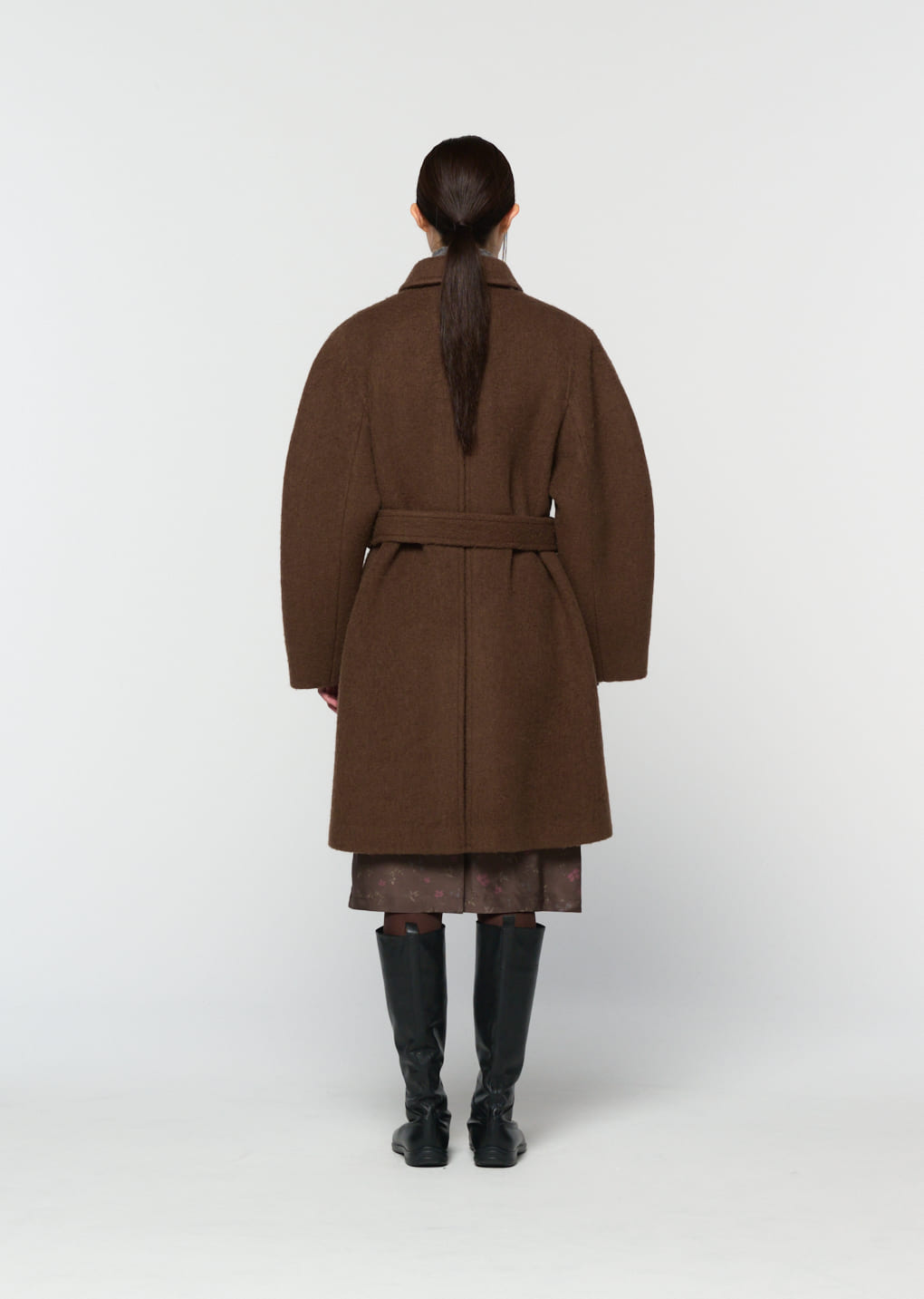 Amomento - alpaca raglan coat (Brown) product image 4 | TRAB K-Fashion Australia