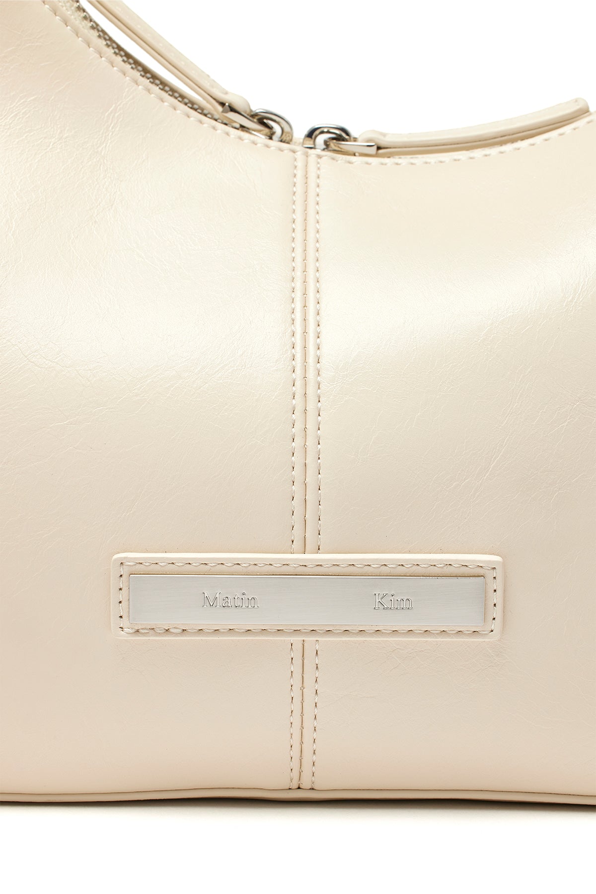 Matin Kim - Asymmetrical Zipper Bag (Ivory) product image 3 | TRAB K-Fashion Australia