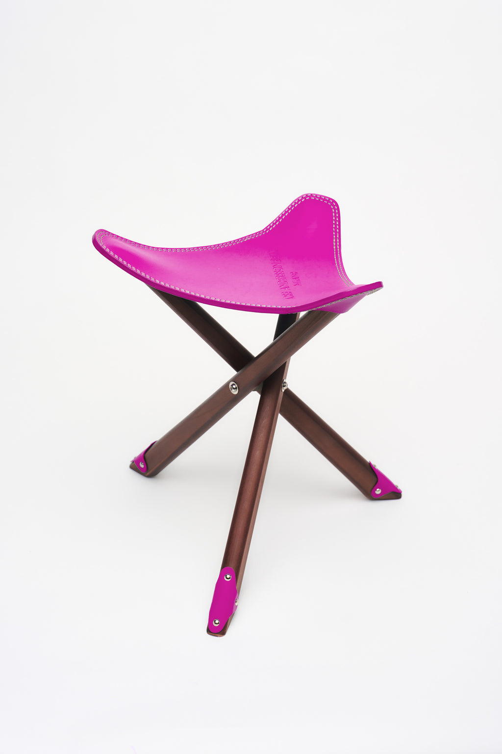 Andersson Bell - Adsb Milano Leather Tripod Stool (Pink) product image 3 | TRAB K-Fashion Australia