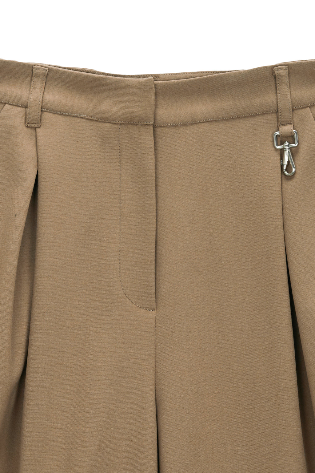 Matin Kim - Tuck Pocket Point Wide Pants (Dark Beige) product image 3 | TRAB K-Fashion Australia
