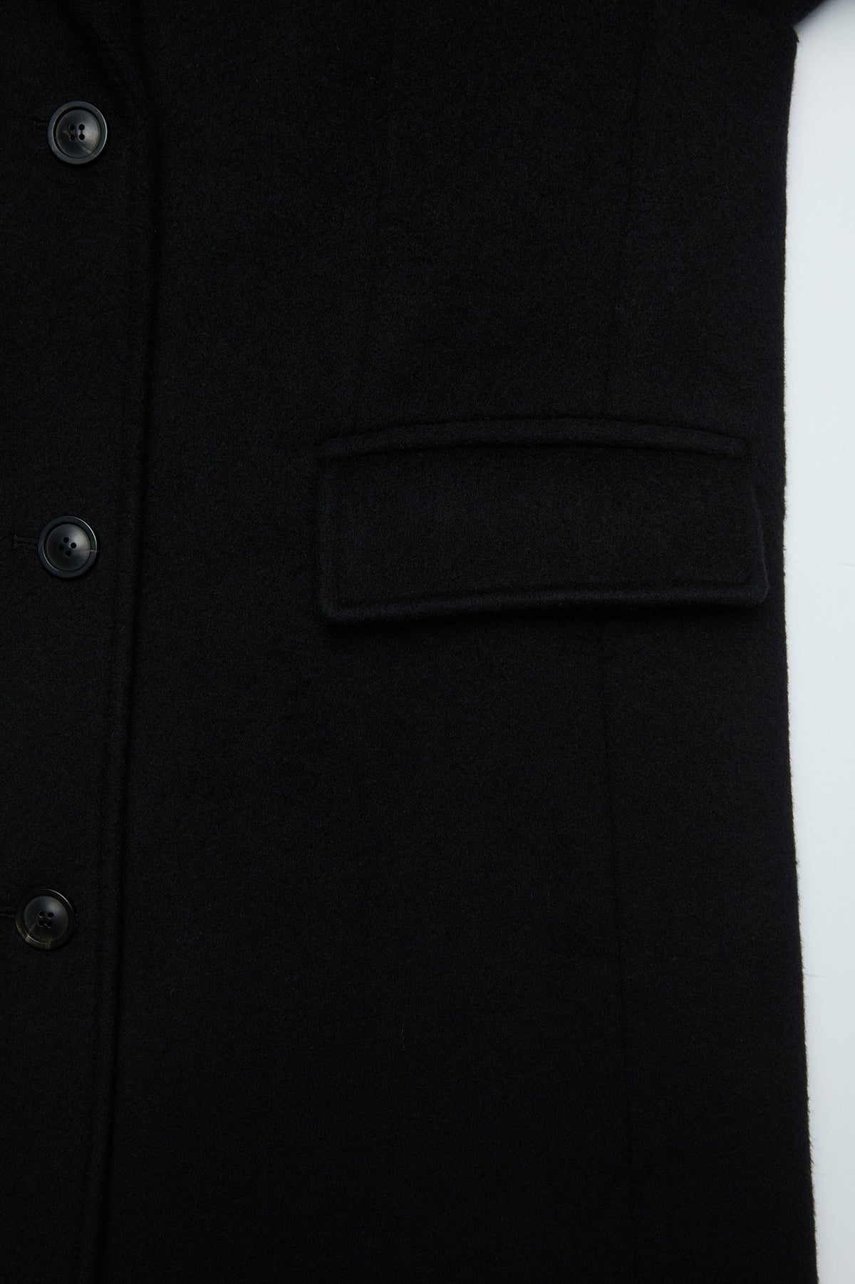Coor - Wool Cashmere Blend Single Coat (Black) product image 6 | TRAB K-Fashion Australia