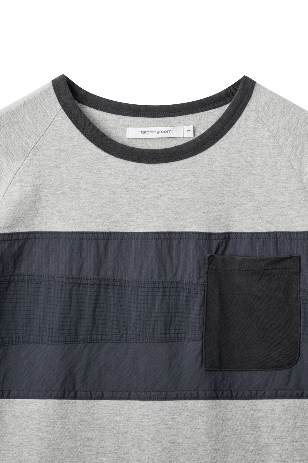 Hatchingroom - Patchwork Ringer Tee (M.Grey) product image 3 | TRAB K-Fashion Australia