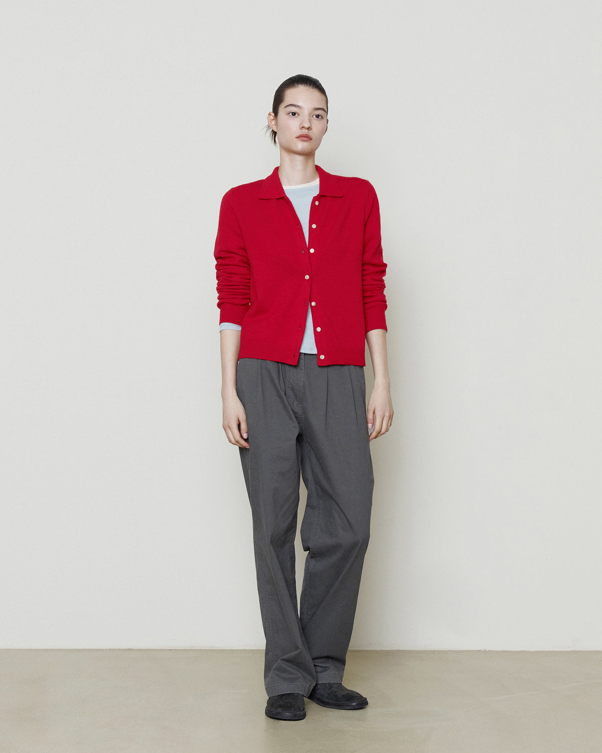 Brownyard - Collar Cardigan (Red) product image 3 | TRAB K-Fashion Australia