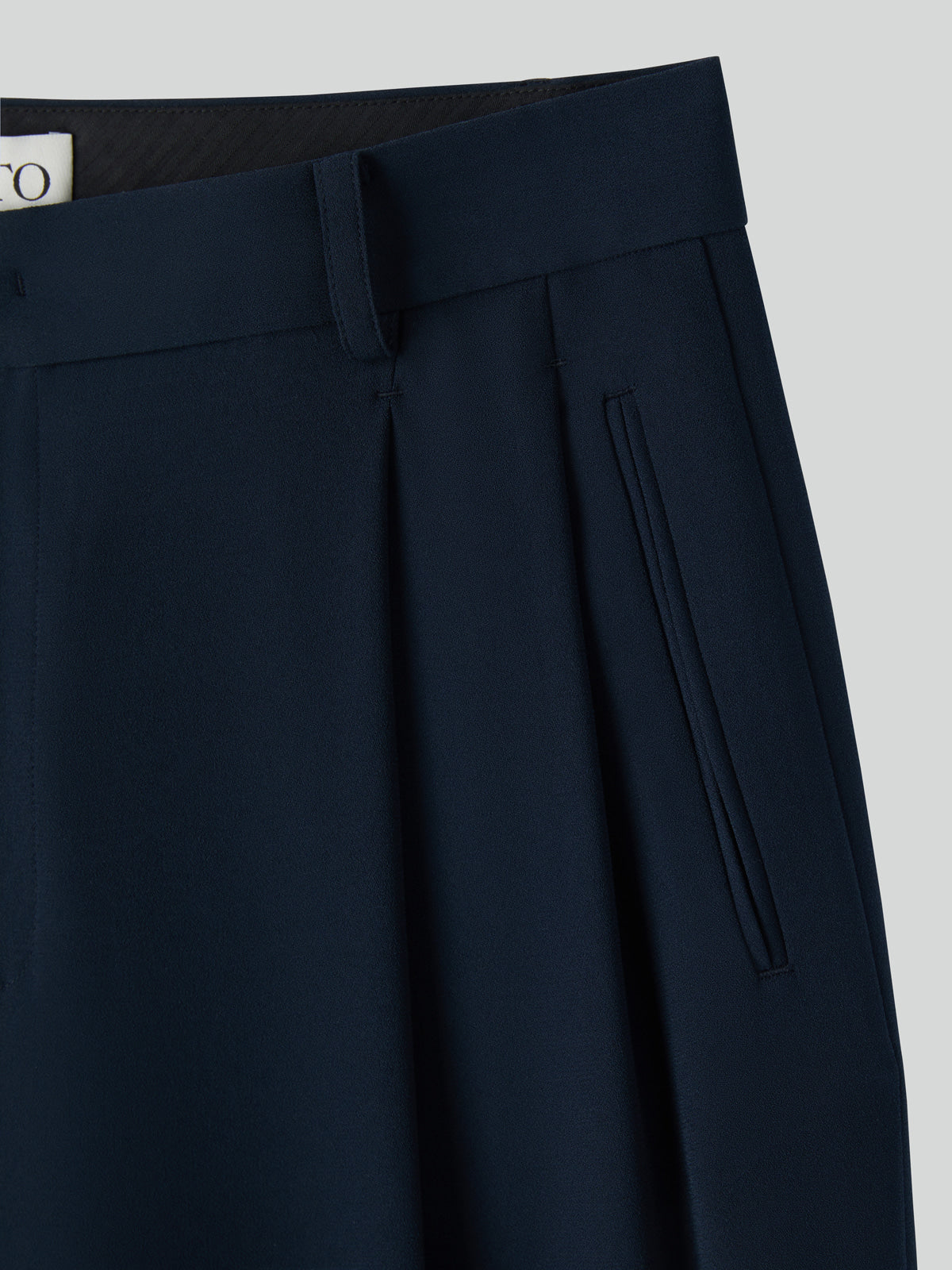Recto - Fluid Tuck Detail Suit Pants (Dark Navy) product image 6 | TRAB K-Fashion Australia