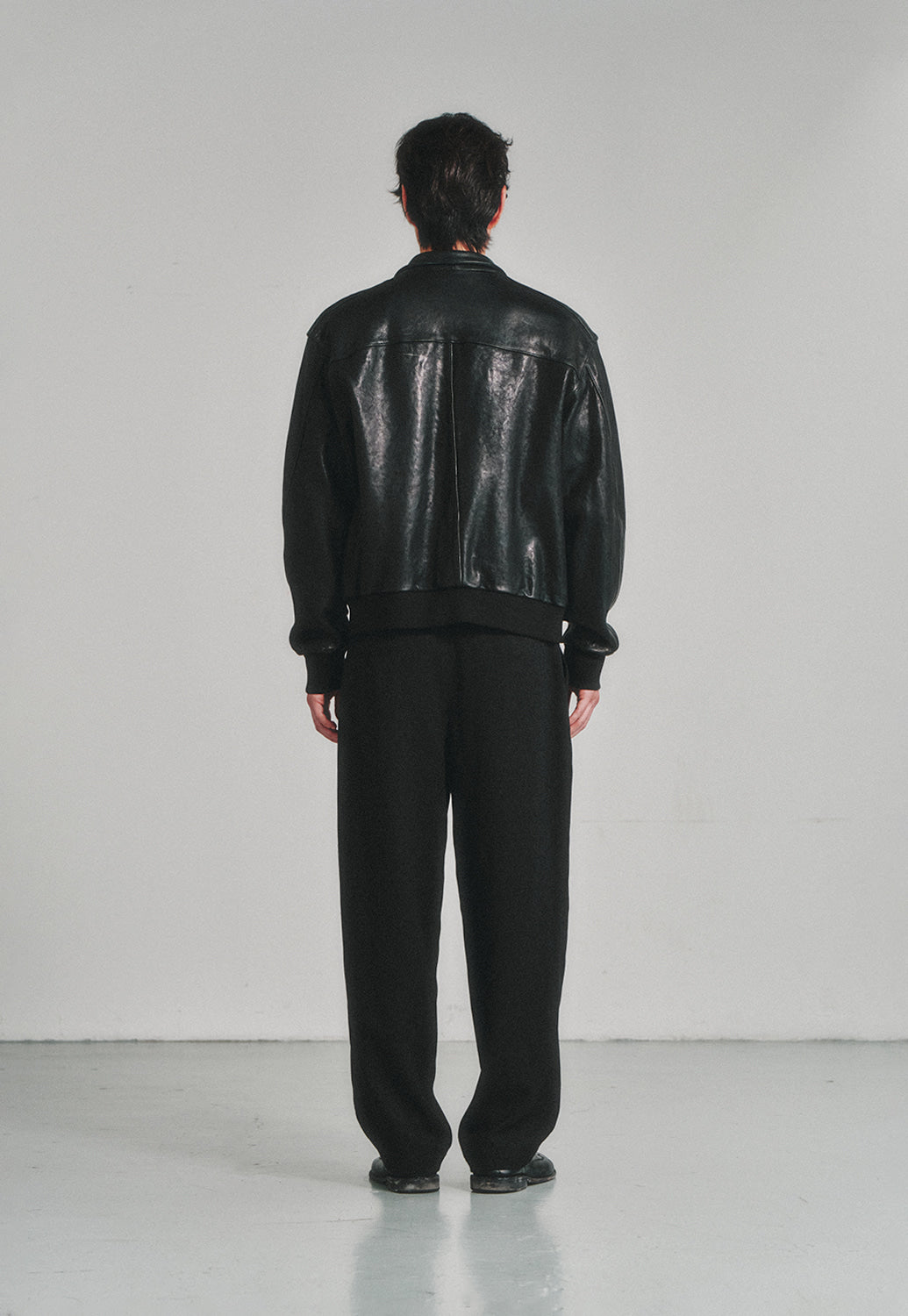 Art if acts - Washed Lambskin Leather A2 Jacket (Black) product image 3 | TRAB K-Fashion Australia