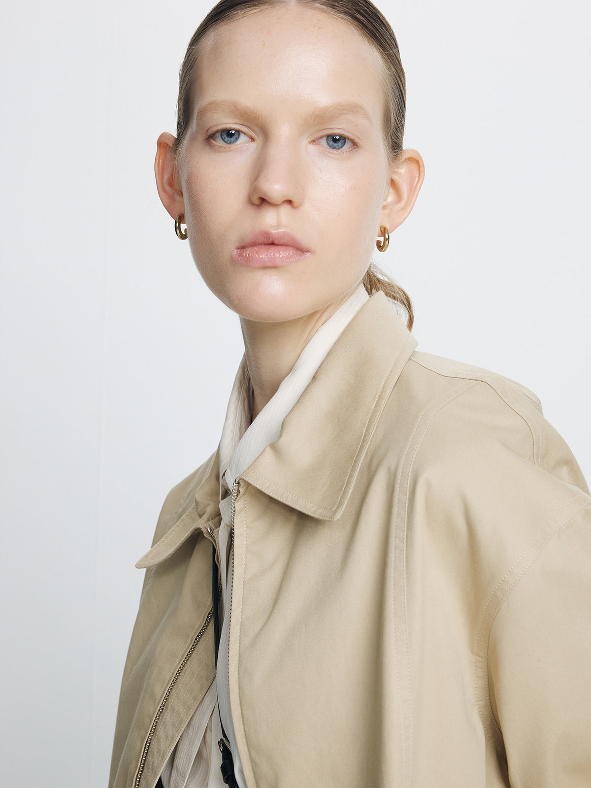 Tonywack - Cotton Twill Blouson Jacket (Beige) product image 9 | TRAB K-Fashion Australia