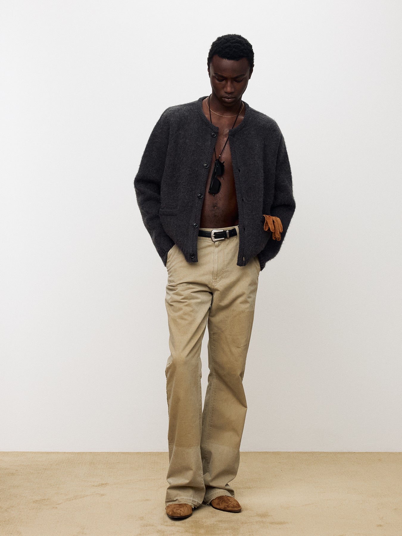 Tonywack - Alpaca Jacquard Knitted Blouson (Grey) product image 1 | TRAB K-Fashion Australia