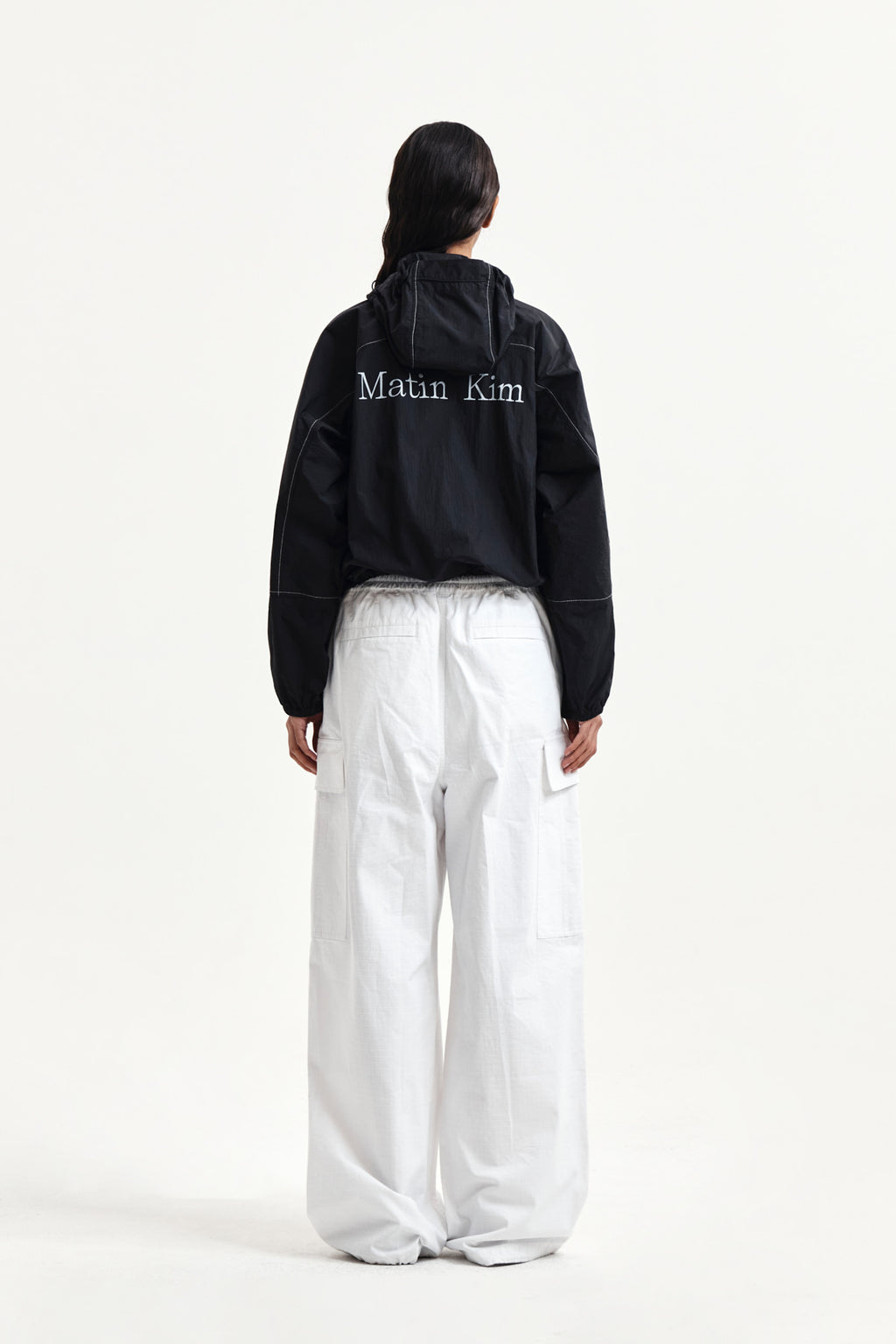 Matin Kim - Drawstring Hem Cargo Pants (Ivory) product image 7 | TRAB K-Fashion Australia