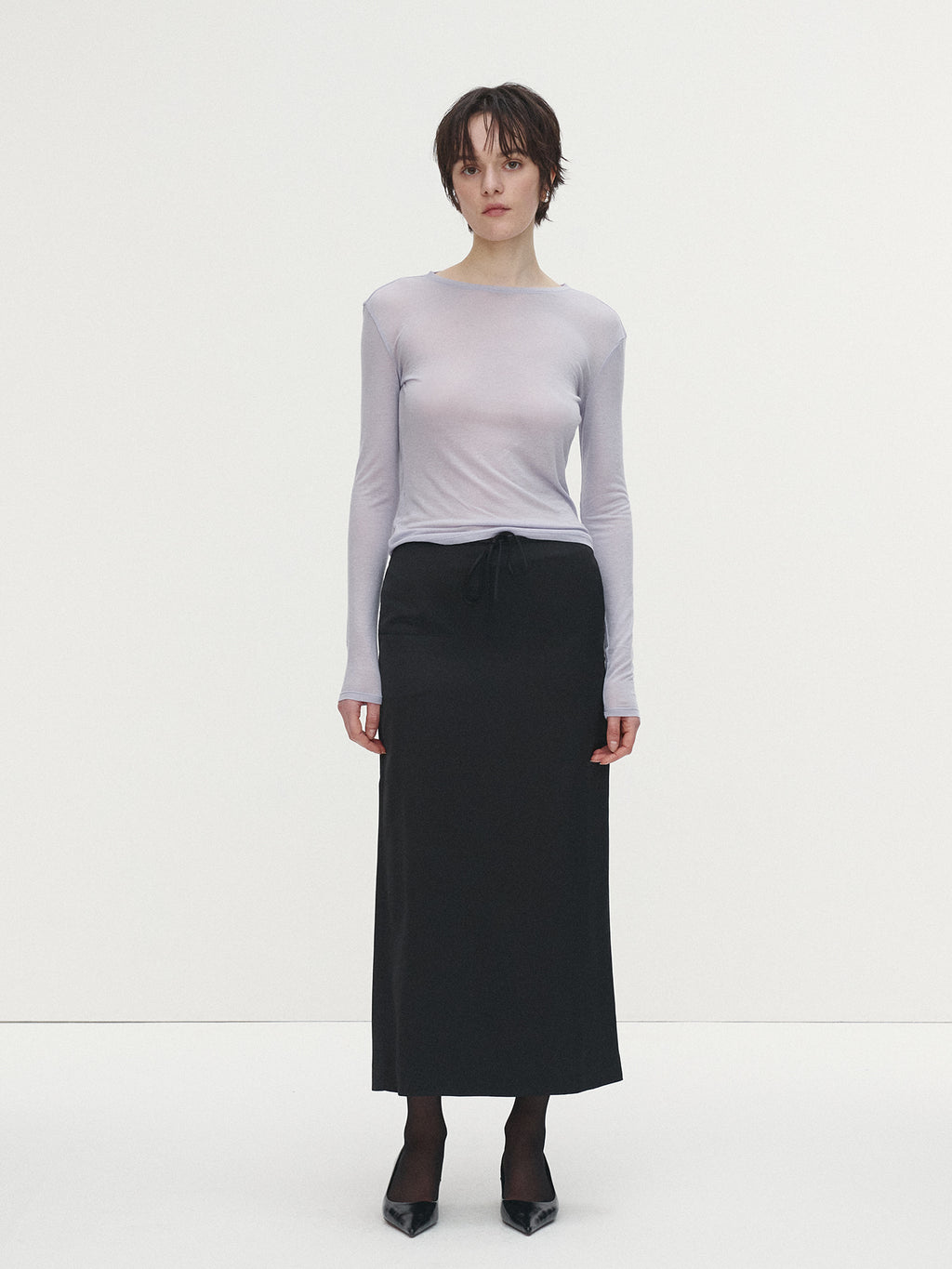 Tonywack - Wool Tencel Long Sleeve (Lavender) product image 4 | TRAB K-Fashion Australia