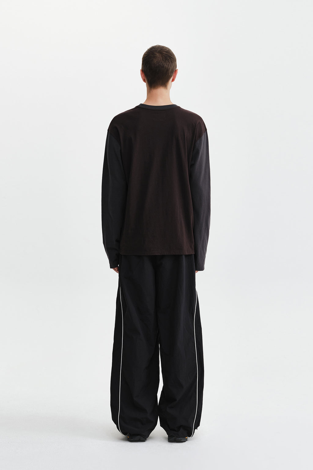 Matin Kim - Tonal Block Logo Top (Brown) product image 8 | TRAB K-Fashion Australia