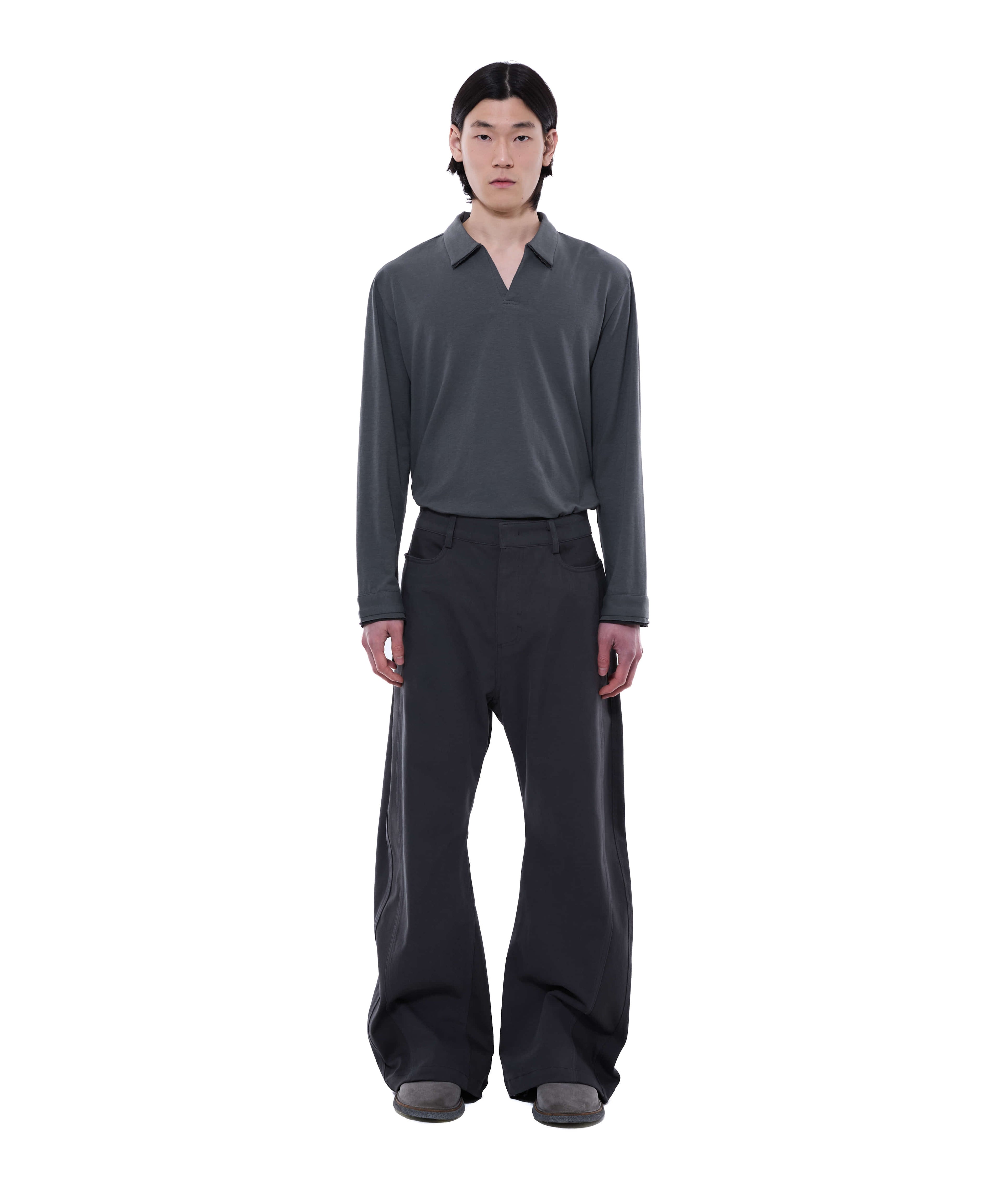 XLIM - Ep.9 01 Polo Shirt (Charcoal) product image 1 | TRAB K-Fashion Australia