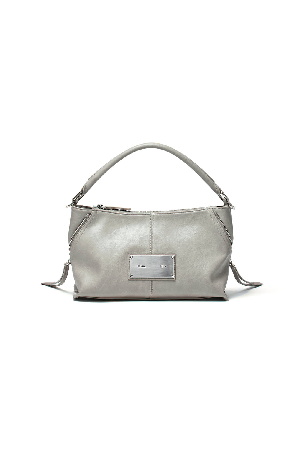 Matin Kim - Side Zipper Two Way Bag (Grey) product image 1 | TRAB K-Fashion Australia