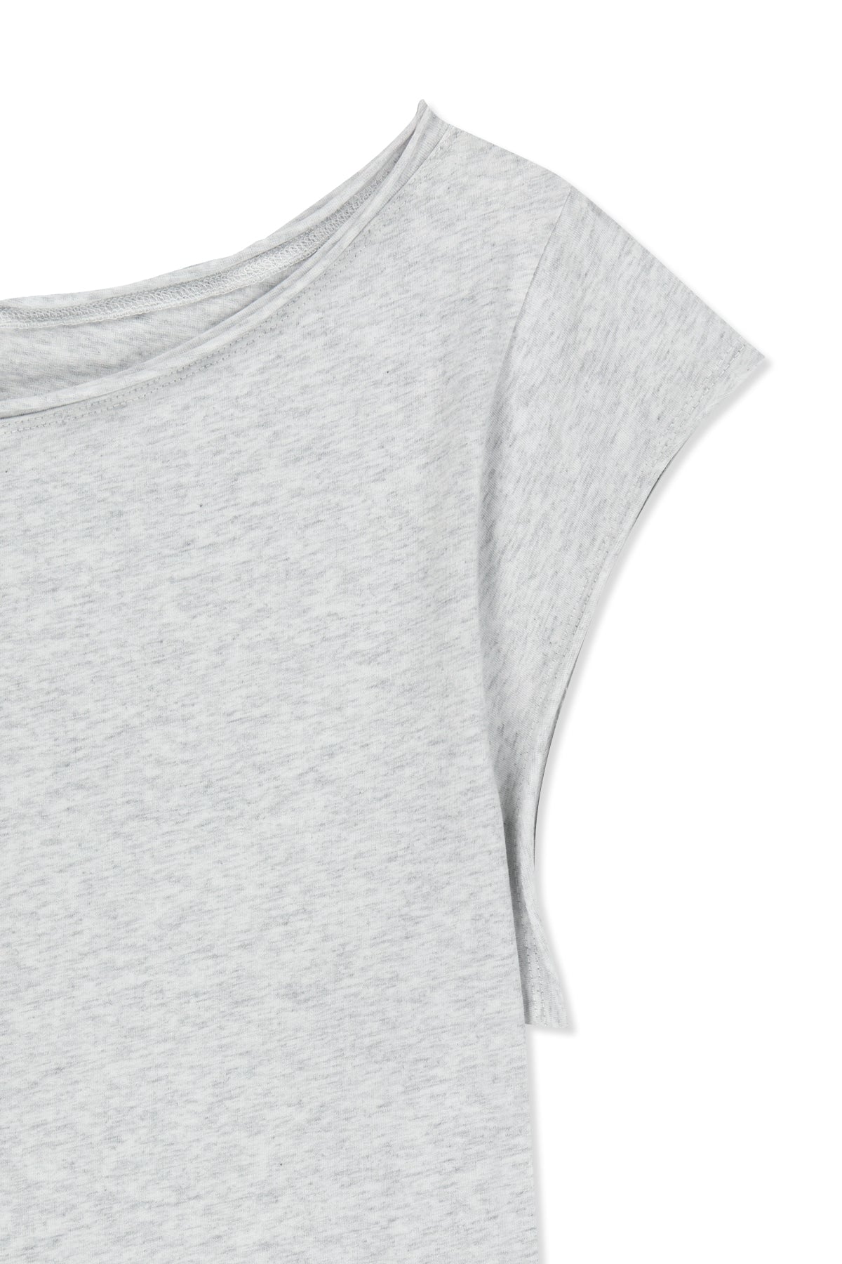 Matin Kim - Asymmetric Off Shoulder Top (Light Grey) product image 5 | TRAB K-Fashion Australia