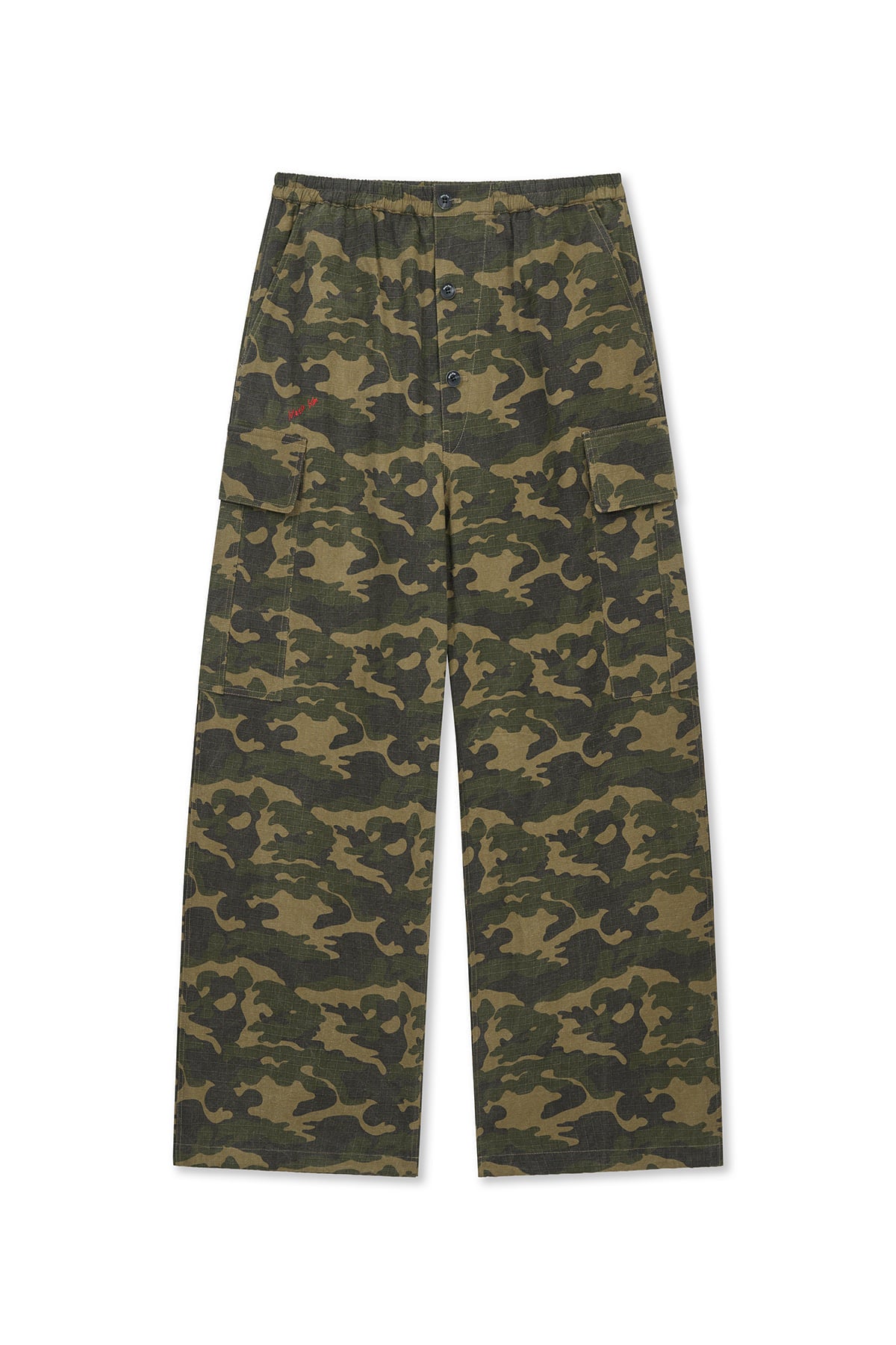 Matin Kim - Drawstring Hem Cargo Pants (Khaki) product image 2 | TRAB K-Fashion Australia