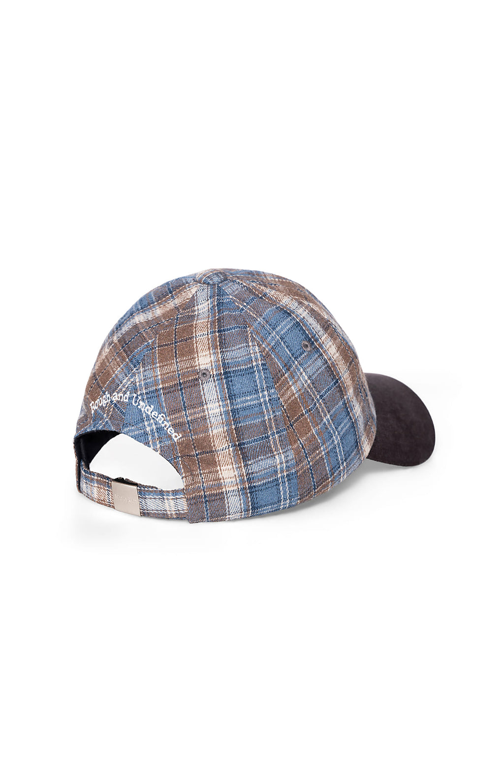 Matin Kim - Matin Contrast Brim Check Ball Cap (Brown) product image 3 | TRAB K-Fashion Australia
