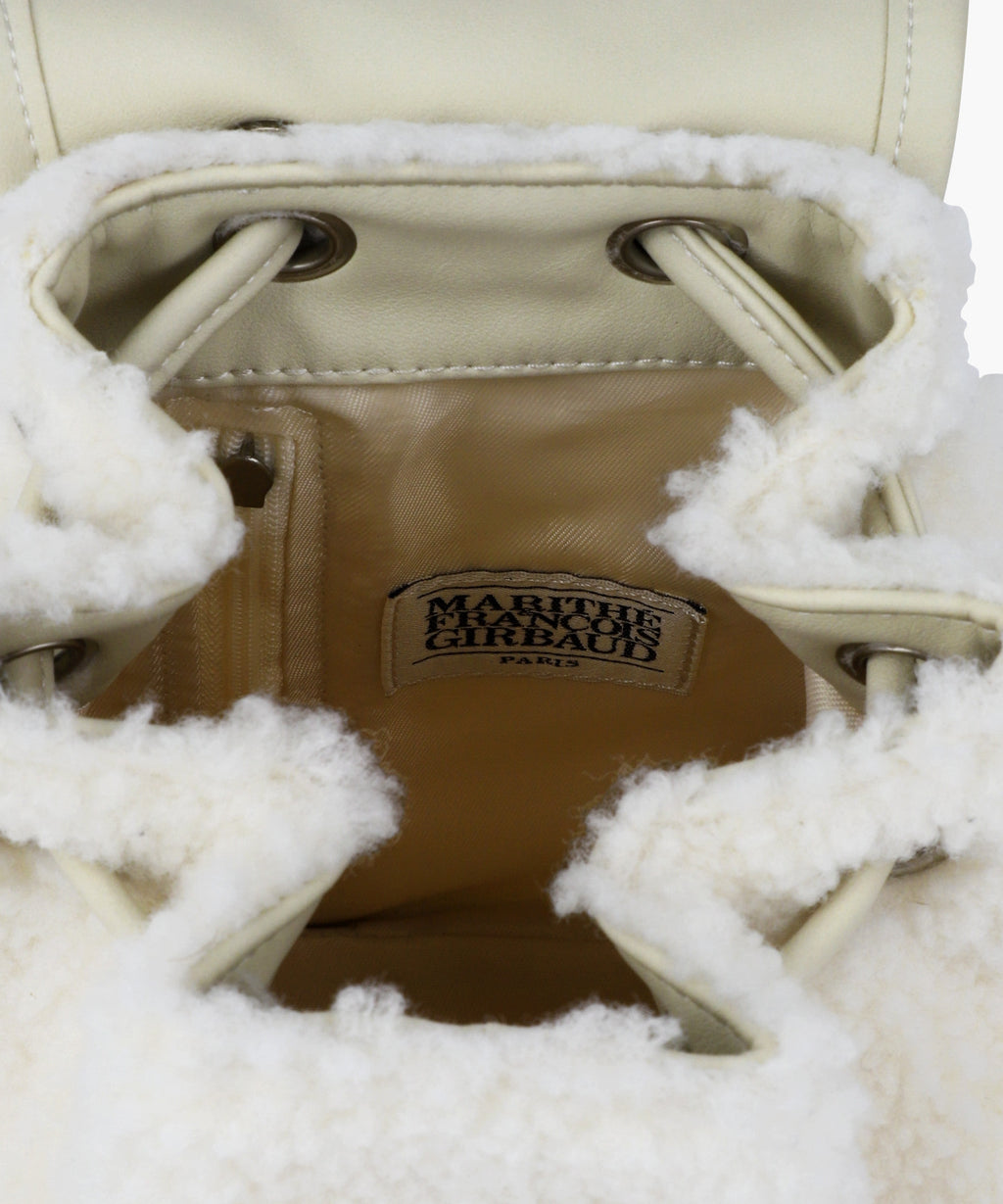 Marithe & Francois Girbaud - Classic Logo Mini Backpack (Ivory) product image 6 | TRAB K-Fashion Australia
