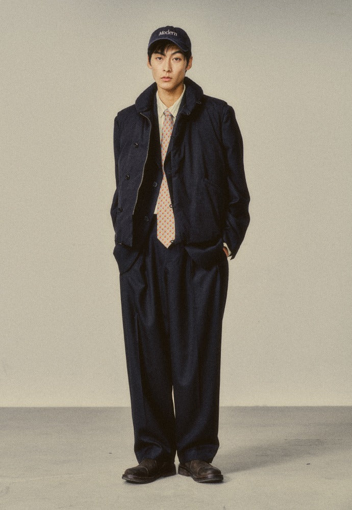 Art if acts - Shawl Collar Down Vest (Black) product image 1 | TRAB K-Fashion Australia