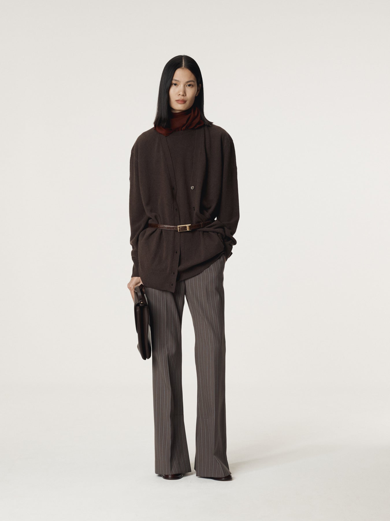 Recto - Rc Signature Stripe Flare Pants (Sepia Grey) product image 5 | TRAB K-Fashion Australia