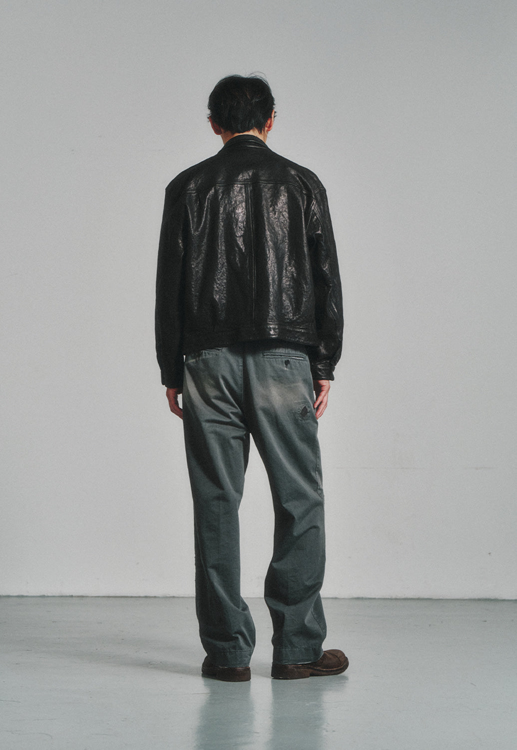 Art if acts - Washed Leather Trucker (Black) product image 4 | TRAB K-Fashion Australia