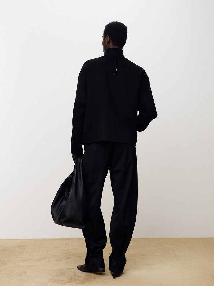 Tonywack - Hand-Made Cashmere Collarless Jacket (Black) product image 4 | TRAB K-Fashion Australia