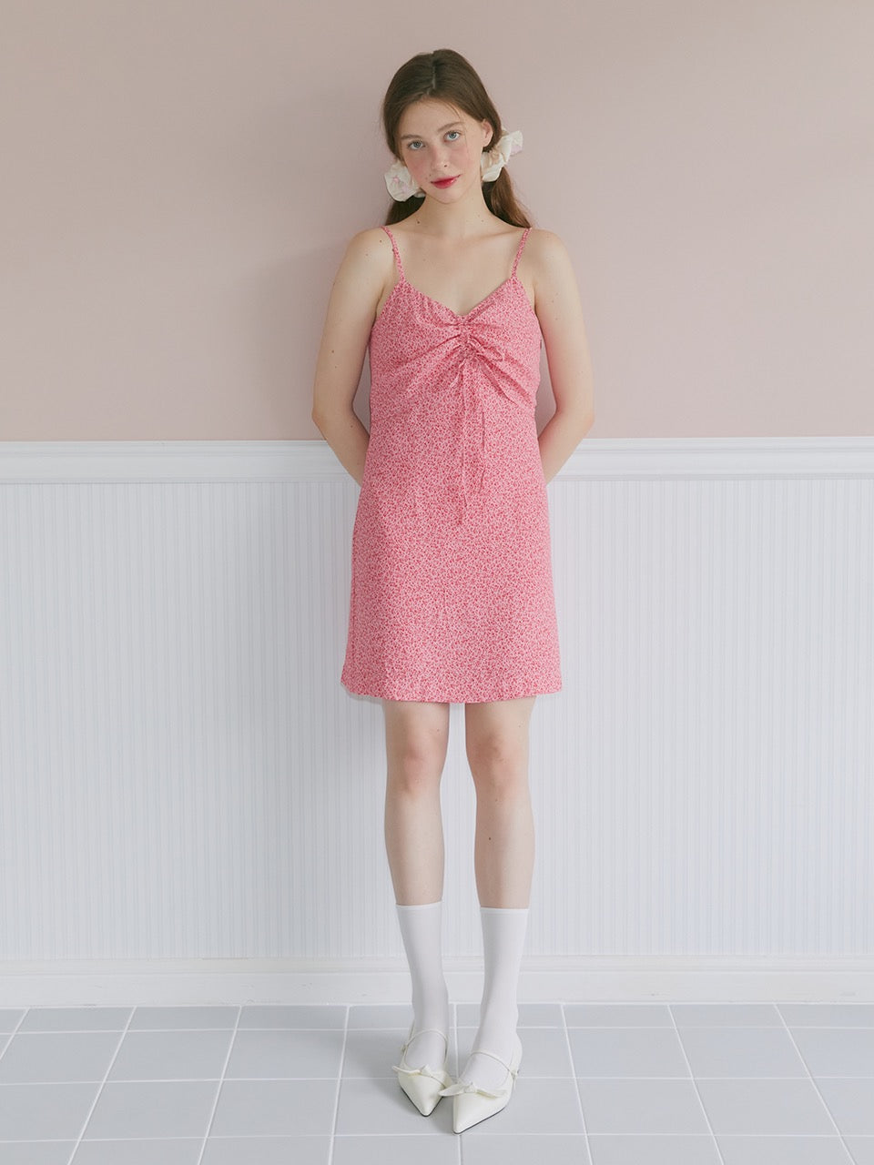 Margarin Fingers - Flower Slip One-Piece (Pink) product image 1 | TRAB K-Fashion Australia