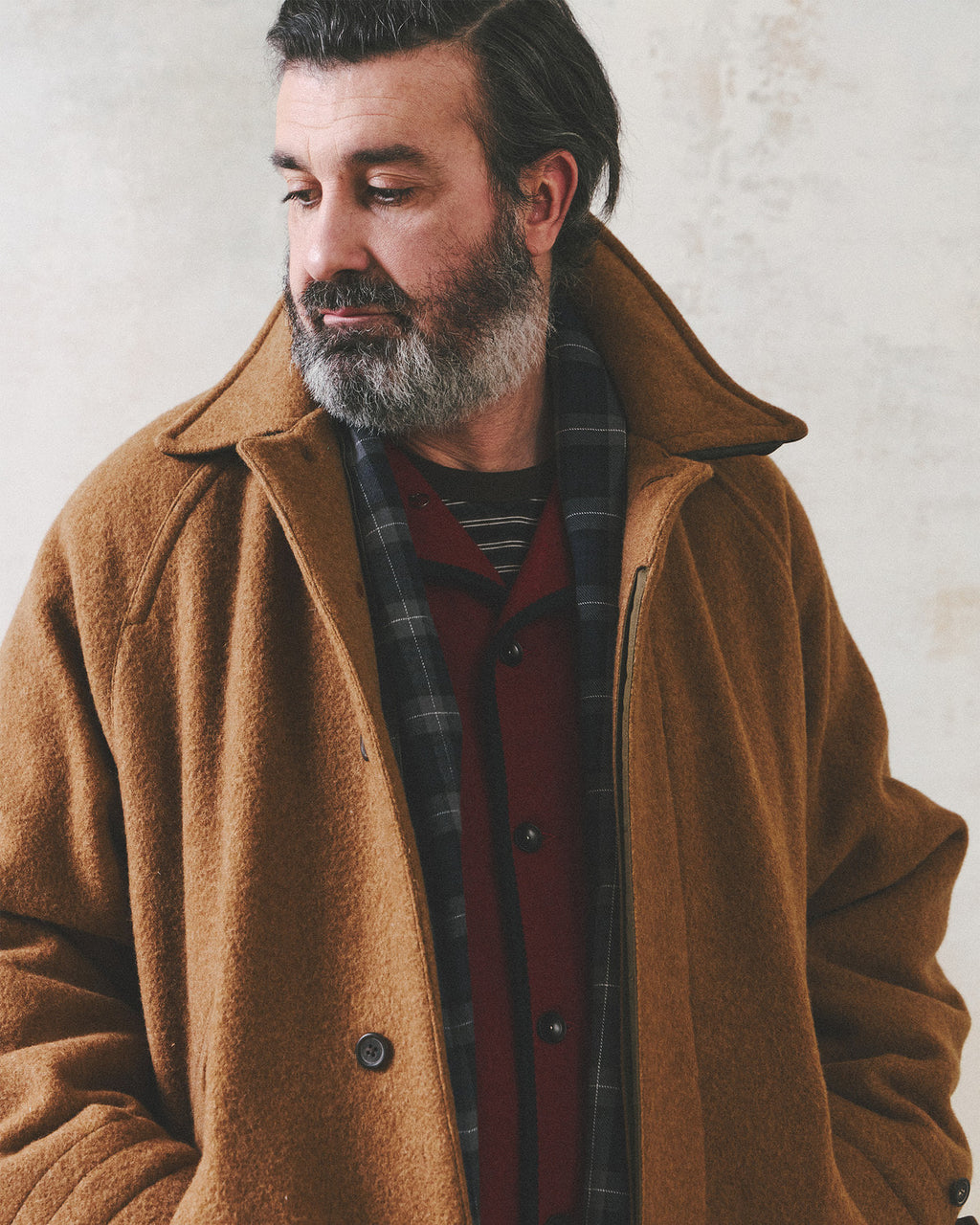Eastlogue - Highland Balmacaan Coat (Camel Wool) product image 3 | TRAB K-Fashion Australia