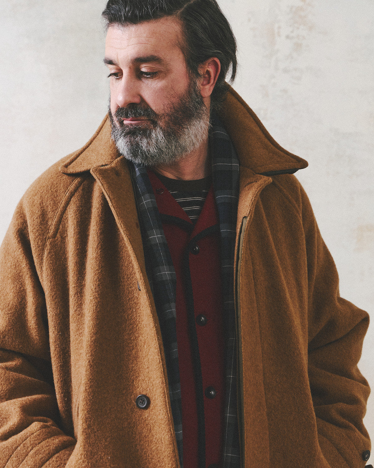 Eastlogue - Highland Balmacaan Coat (Camel Wool) product image 3 | TRAB K-Fashion Australia