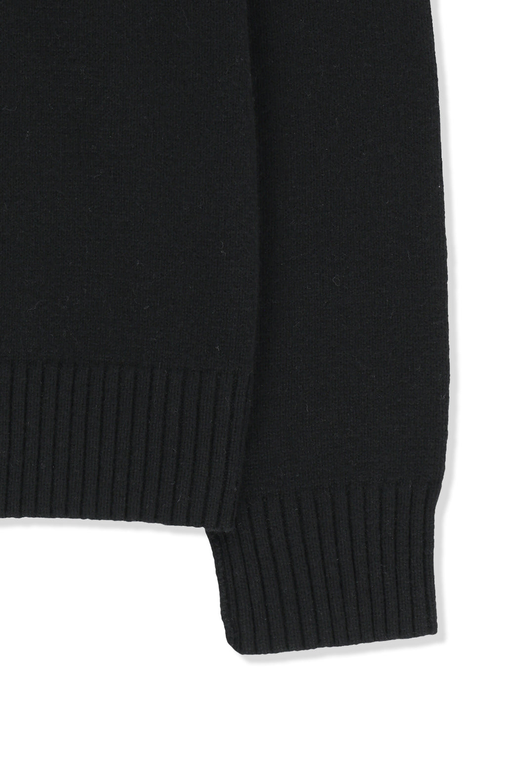 Matin Kim - Grid Logo Cashmere Blended Knit Pullover (Black) product image 5 | TRAB K-Fashion Australia