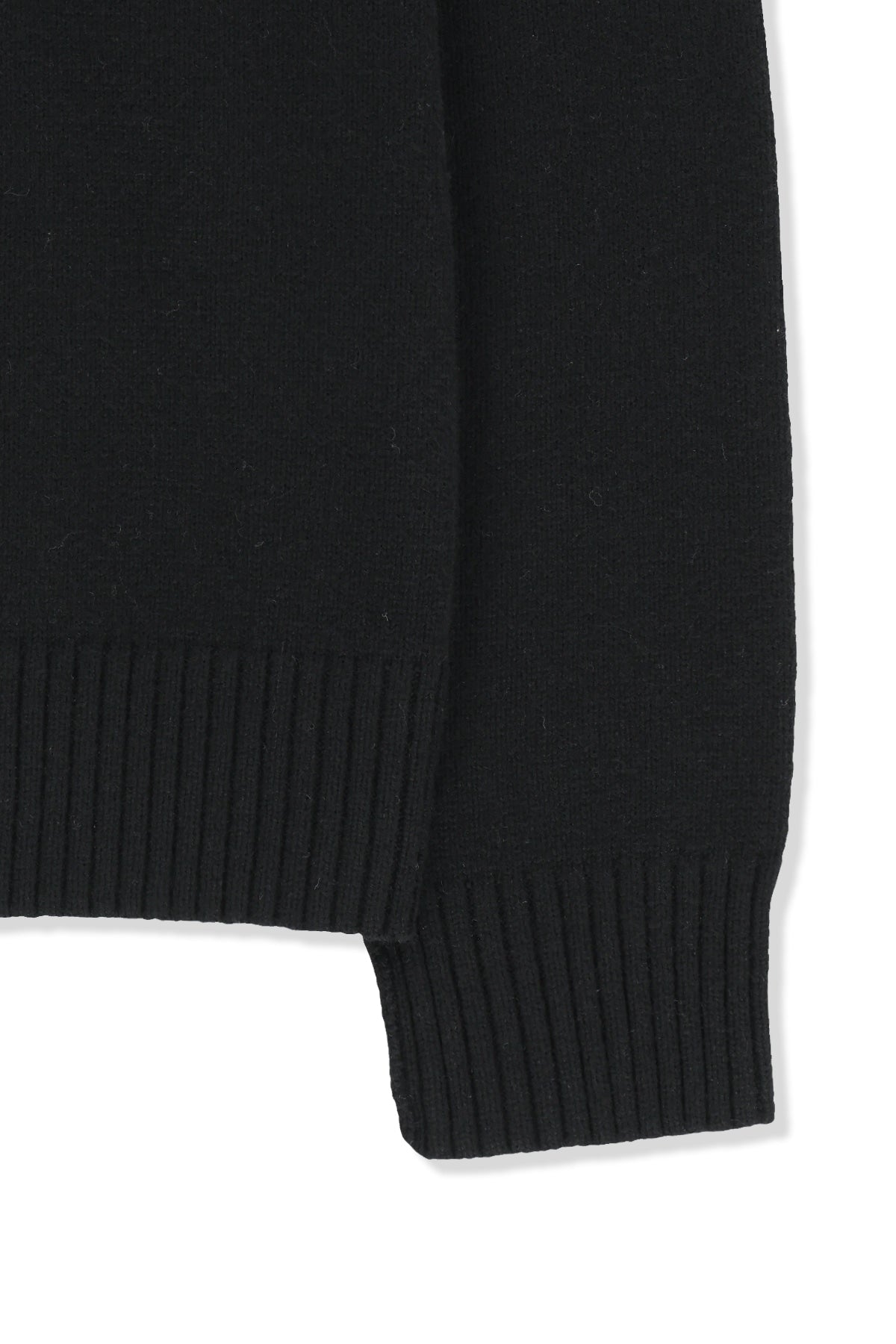 Matin Kim - Grid Logo Cashmere Blended Knit Pullover (Black) product image 5 | TRAB K-Fashion Australia