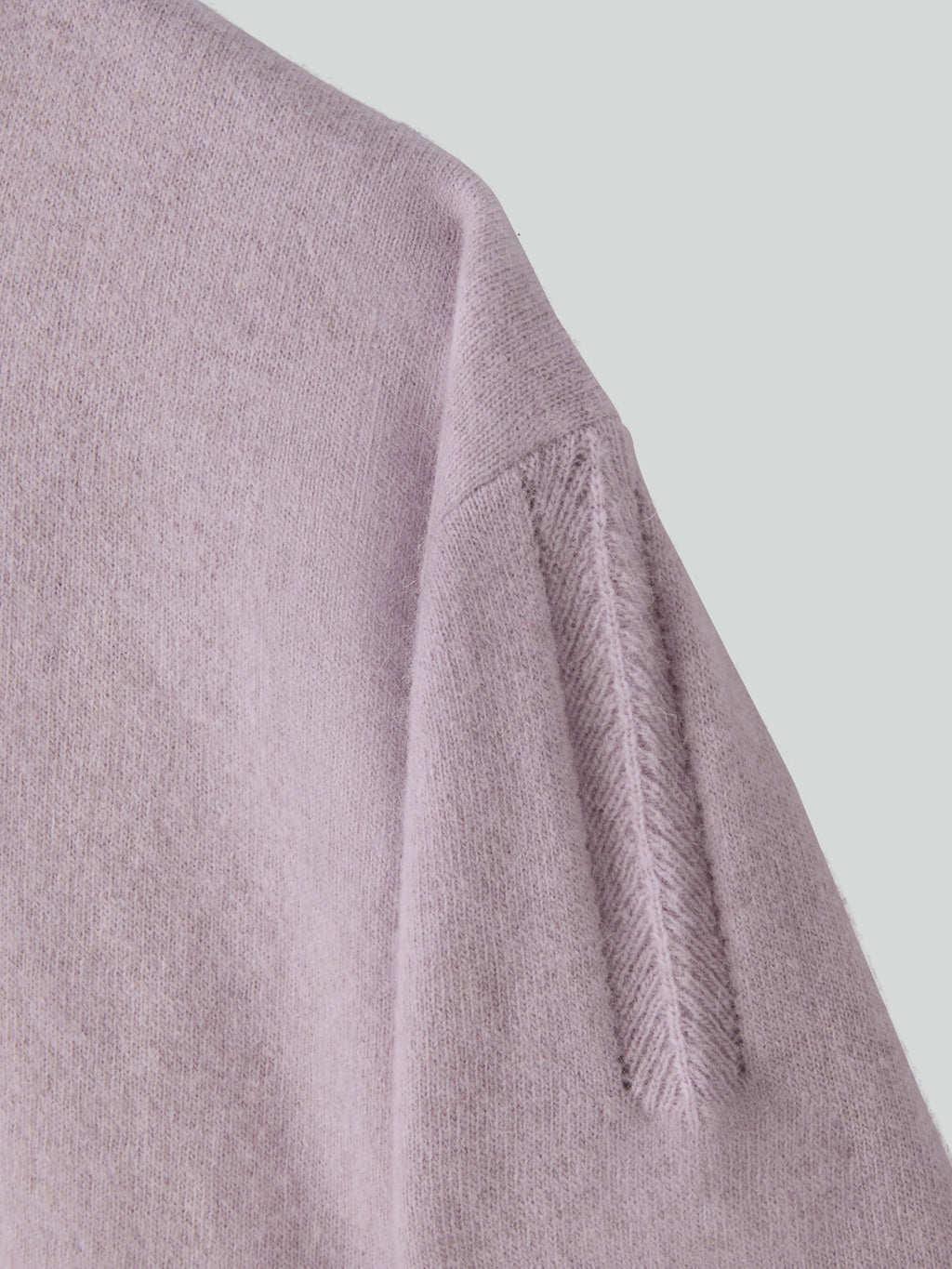 Recto - Crew Neck Layered Cardigan Knit Top (Lavender) product image 10 | TRAB K-Fashion Australia