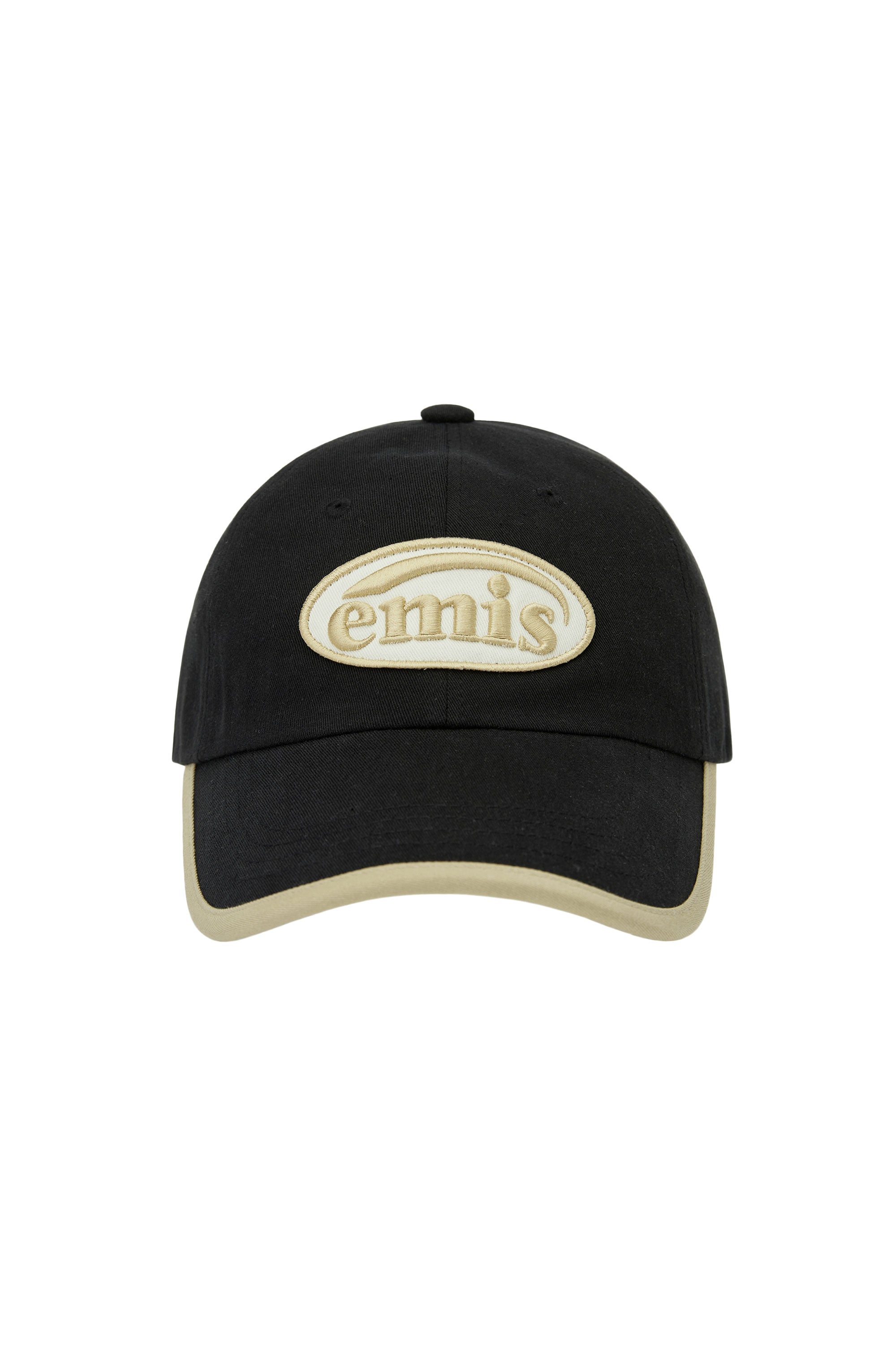 Emis - Beige Trimming Ball Cap (Black) product image 1 | TRAB K-Fashion Australia