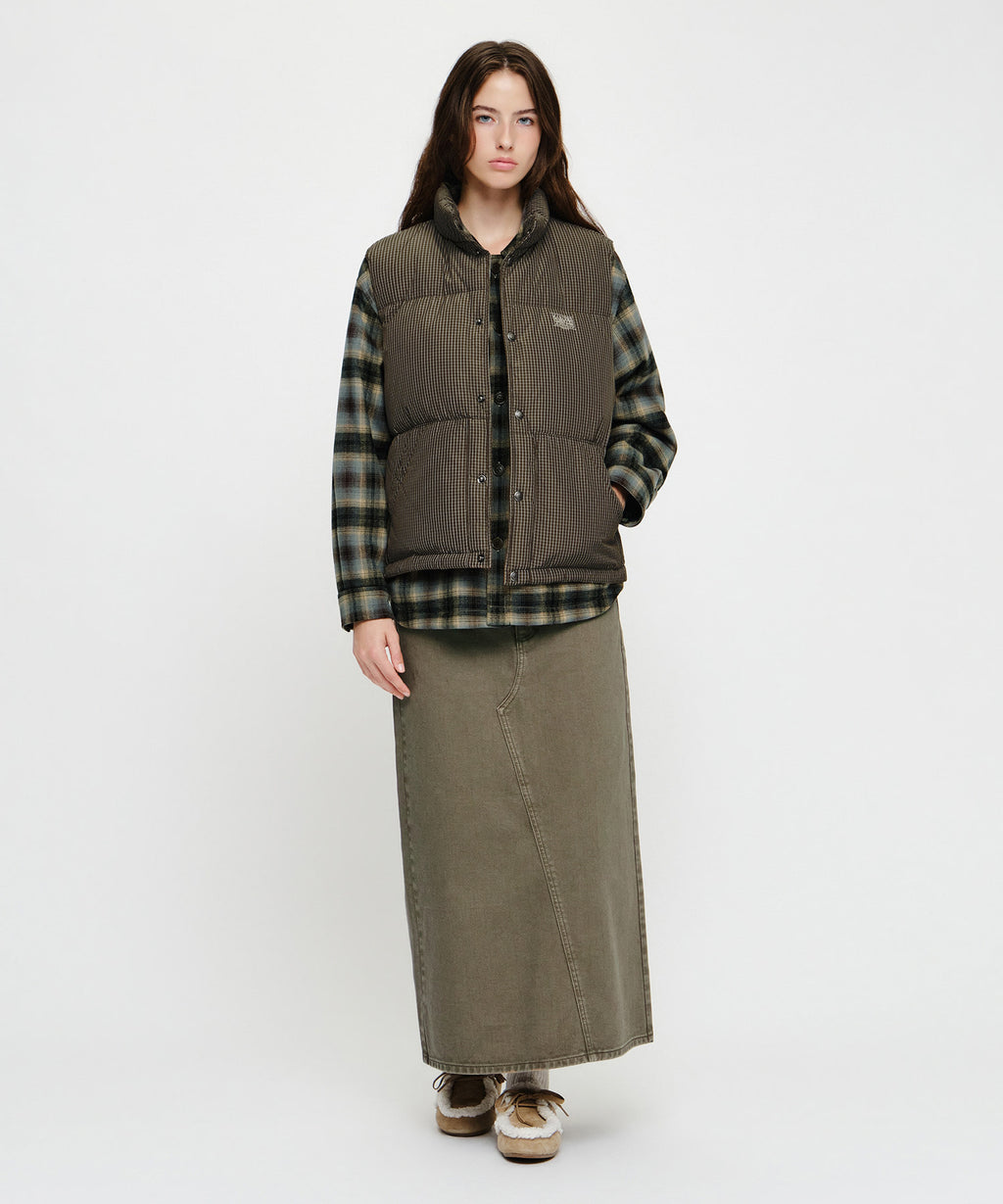 Marithe & Francois Girbaud - High Neck Down Vest (Check) product image 4 | TRAB K-Fashion Australia