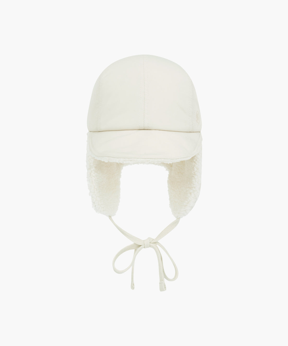 Marithe & Francois Girbaud - Quilted Earflap Cap (Ivory) product image 1 | TRAB K-Fashion Australia