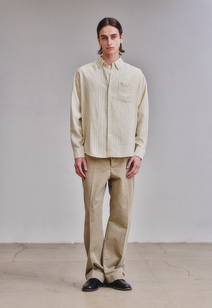 Art if acts - Wrinkle Rayon Shirt (Cream/Liberty Blue) product image 3 | TRAB K-Fashion Australia