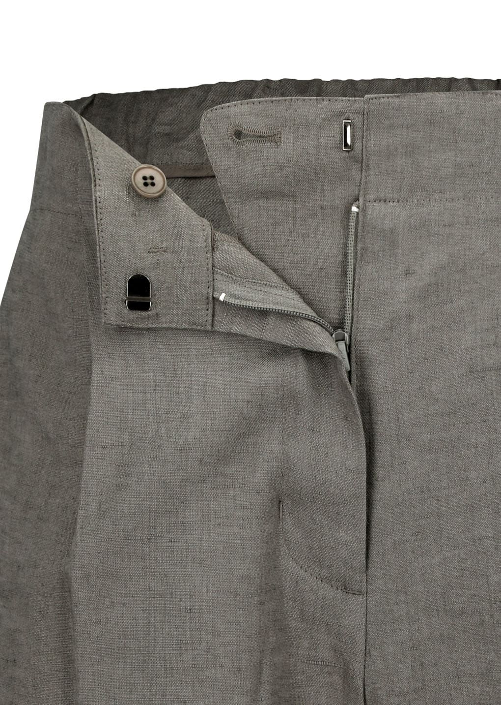 Amomento - [Pre-Order] Linen Tuck Pants (Khaki) product image 9 | TRAB K-Fashion Australia