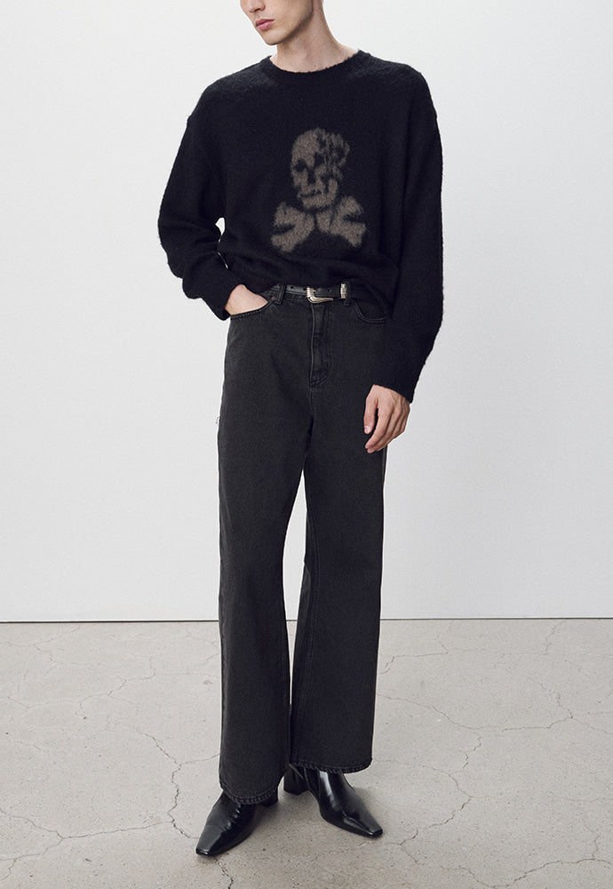 Tonywack - Loose-Fit Flared Denim Jeans (Faded Carbon) product image 2 | TRAB K-Fashion Australia