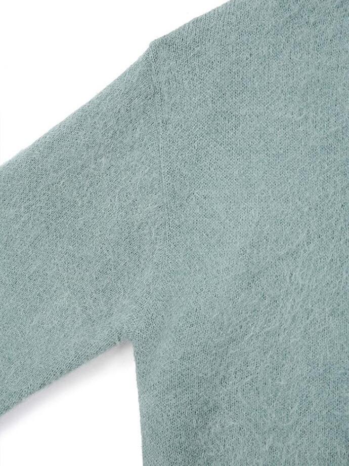 Art if acts - Mohair Round Neck Cardigan (Mint) product image 10 | TRAB K-Fashion Australia