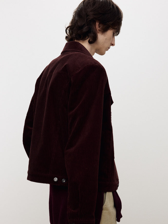 Tonywack - Italian Corduroy Trucker Jacket (Burgundy) product image 7 | TRAB K-Fashion Australia