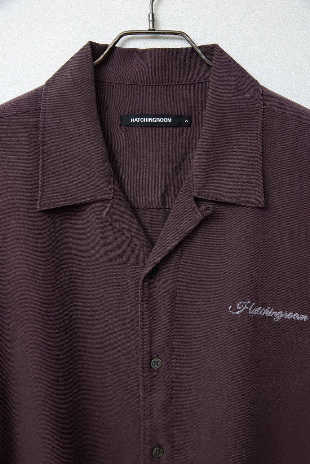 Hatchingroom - Camp Collar Shirt Tencel Dark (Purple) product image 4 | TRAB K-Fashion Australia