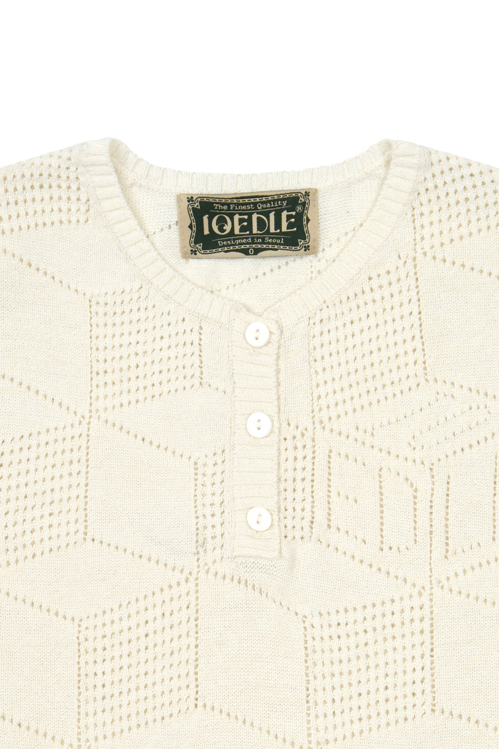 Ioedle - Architectural Infinite Hexagonal Mesh Vest (Ivory) product image 4 | TRAB K-Fashion Australia
